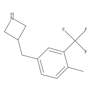 3-{[4-Methyl-3-(trifluoromethyl)phenyl]methyl}azetidine Structure