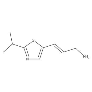 3-[2-(Propan-2-yl)-1,3-thiazol-5-yl]prop-2-en-1-amine结构式