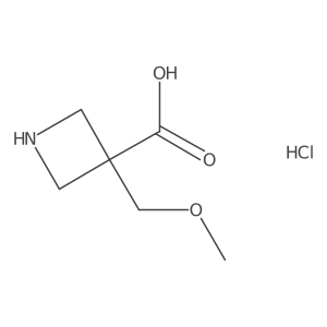 3-(Methoxymethyl)azetidine-3-carboxylic acid;hydrochloride Structure
