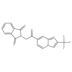 1,3-dioxo-2,3-dihydro-1H-isoindol-2-yl 2-(trifluoromethyl)imidazo[1,2-a]pyridine-7-carboxylate Structure