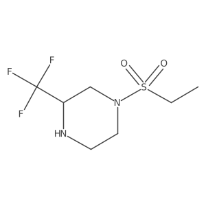 1-(Ethylsulfonyl)-3-(trifluoromethyl)piperazine结构式