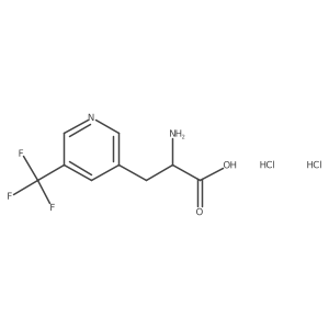2-Amino-3-[5-(trifluoromethyl)pyridin-3-yl]propanoic acid;dihydrochloride Structure
