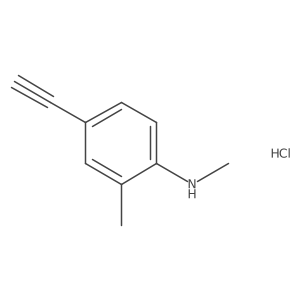 (4-Ethynyl-2-methyl-phenyl)-methyl-amine hydrochloride结构式