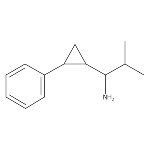 2-Methyl-1-[(1R,2R)-2-phenylcyclopropyl]propan-1-amine Structure
