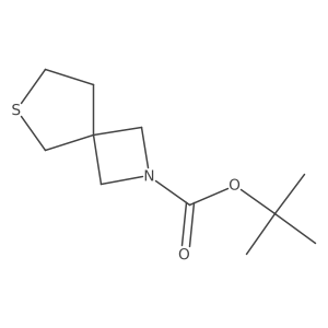 Tert-butyl 6-thia-2-azaspiro[3.4]octane-2-carboxylate结构式