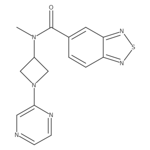 N-methyl-N-[1-(pyrazin-2-yl)azetidin-3-yl]-2,1,3-benzothiadiazole-5-carboxamide结构式