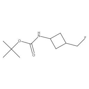 tert-Butyl (3-(fluoromethyl)cyclobutyl)carbamate Structure