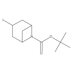 3-Iodo-6-aza-bicyclo[3.1.1]heptane-6-carboxylic acid tert-butyl ester Structure