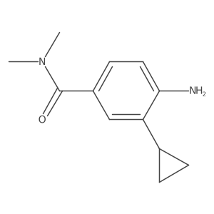 4-Amino-3-cyclopropyl-N,N-dimethylbenzamide Structure