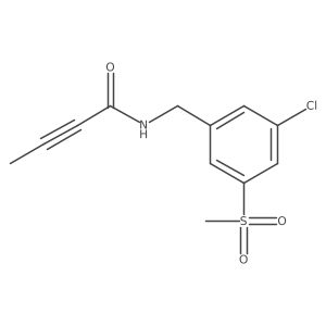 N-[(3-Chloro-5-methylsulfonylphenyl)methyl]but-2-ynamide结构式