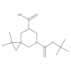5-(Tert-butoxycarbonyl)-1,1-difluoro-5-azaspiro[2.5]octane-7-carboxylic acid Structure