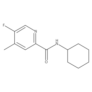 N-Cyclohexyl-5-fluoro-4-methylpyridine-2-carboxamide Structure