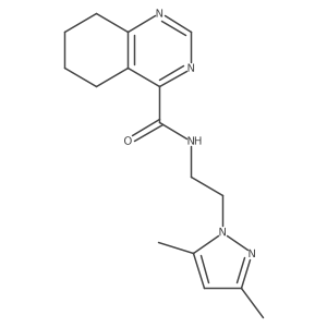 N-[2-(3,5-dimethyl-1H-pyrazol-1-yl)ethyl]-5,6,7,8-tetrahydroquinazoline-4-carboxamide Structure