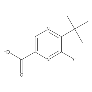 5-(tert-Butyl)-6-chloropyrazine-2-carboxylic acid Structure