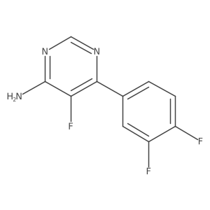 6-(3,4-Difluorophenyl)-5-fluoropyrimidin-4-amine结构式