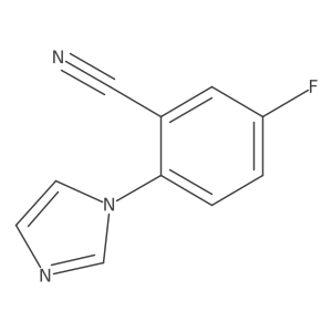 5-Fluoro-2-(1H-imidazol-1-yl)benzonitrile结构式