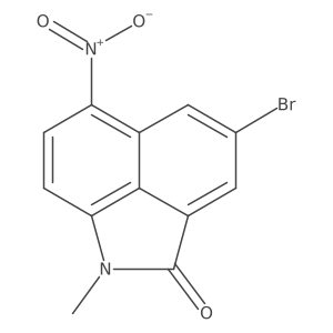 4-bromo-1-methyl-6-nitrobenzo[cd]indol-2(1H)-one Structure