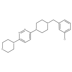 4-(6-{4-[(3-Chlorophenyl)methyl]piperazin-1-yl}pyridazin-3-yl)morpholine结构式