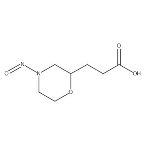 3-(4-Nitrosomorpholin-2-yl)propanoic acid Structure