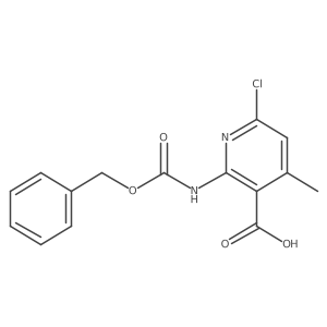 2-{[(Benzyloxy)carbonyl]amino}-6-chloro-4-methylpyridine-3-carboxylic acid Structure