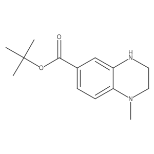 Tert-butyl 1-methyl-1,2,3,4-tetrahydroquinoxaline-6-carboxylate结构式