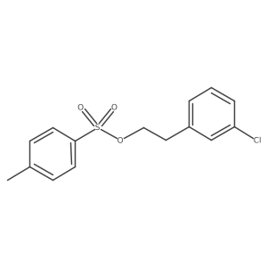 2-(3-Chlorophenyl)ethyl 4-methylbenzene-1-sulfonate结构式