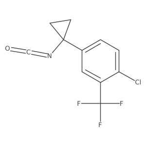 1-Chloro-4-(1-isocyanatocyclopropyl)-2-(trifluoromethyl)benzene结构式