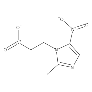 2-Methyl-5-nitro-1-(2-nitroethyl)-1H-imidazole Structure