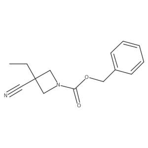 Benzyl 3-cyano-3-ethylazetidine-1-carboxylate Structure
