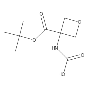 {3-[(Tert-butoxy)carbonyl]oxetan-3-yl}carbamic acid Structure