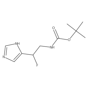 tert-butyl N-[2-fluoro-2-(1H-imidazol-4-yl)ethyl]carbamate Structure