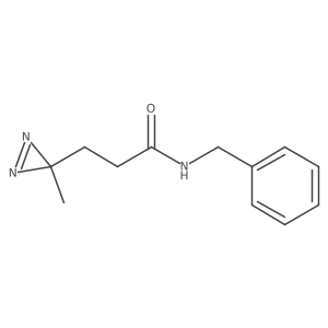 N-benzyl-3-(3-methyldiazirin-3-yl)propanamide结构式