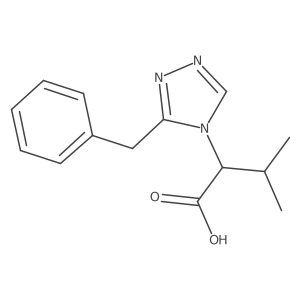2-(3-benzyl-4H-1,2,4-triazol-4-yl)-3-methylbutanoic acid结构式