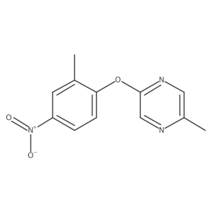 2-Methyl-5-(2-methyl-4-nitrophenoxy)pyrazine Structure