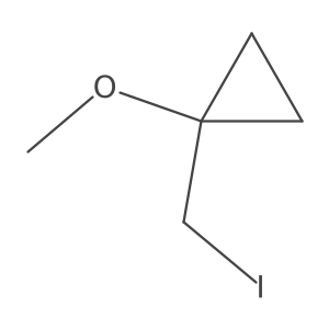 1-(Iodomethyl)-1-methoxycyclopropane结构式