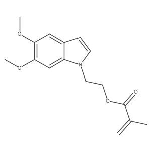 2-(5,6-Dimethoxy-1H-indol-1-yl)ethyl methacrylate结构式
