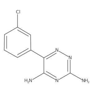 6-(3-Chlorophenyl)-1,2,4-triazine-3,5-diamine结构式