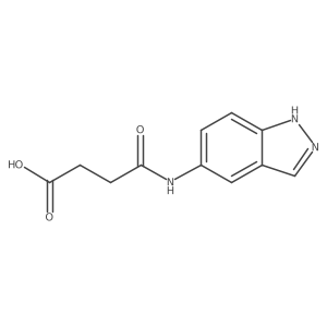 4-(1H-indazol-5-ylamino)-4-oxobutanoic acid结构式