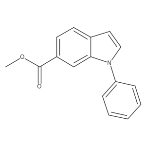 Methyl 1-phenyl-1H-indole-6-carboxylate结构式