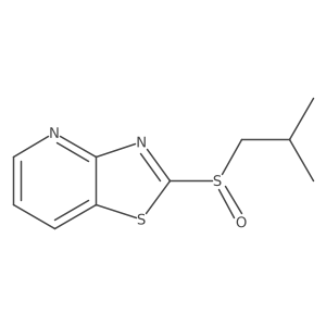 Thiazolo[4,5-b]pyridine,2-[(2-methylpropyl)sulfinyl]-结构式