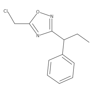 5-(Chloromethyl)-3-(1-phenylpropyl)-1,2,4-oxadiazole Structure