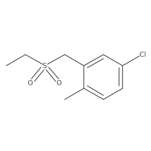 4-Chloro-2-[(ethylsulfonyl)methyl]-1-methylbenzene Structure