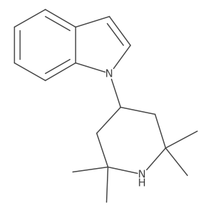 1-(2,2,6,6-tetramethyl-4-piperidinyl)-1H-Indole结构式