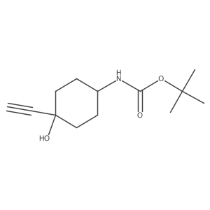 Tert-butyl (4-ethynyl-4-hydroxycyclohexyl)carbamate Structure