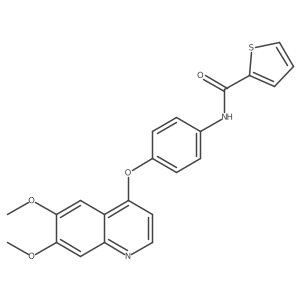 N-{4-[(6,7-Dimethoxy-4-quinolinyl)oxy]phenyl}-2-thiophenecarboxamide结构式