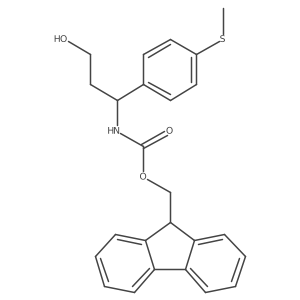 Carbamic acid, [3-hydroxy-1-[4-(methylthio)phenyl]propyl]-, 9H-fluoren-9-ylmethyl ester Structure