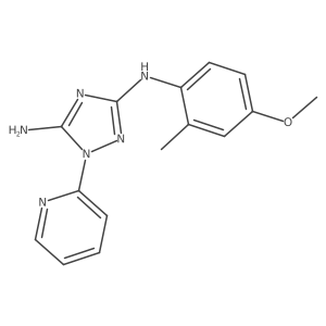 n3-(4-Methoxy-2-methyl-phenyl)-1-pyridin-2-yl-1h-[1,2,4]triazole-3,5-diamine Structure