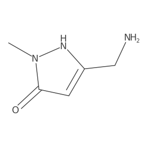 5-aminomethyl-2-methyl-2H-pyrazol-3-ol结构式