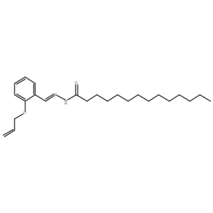 N'-(2-(Allyloxy)benzylidene)tetradecanohydrazide结构式
