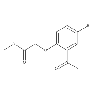 Methyl (2-acetyl-4-bromophenoxy)acetate Structure